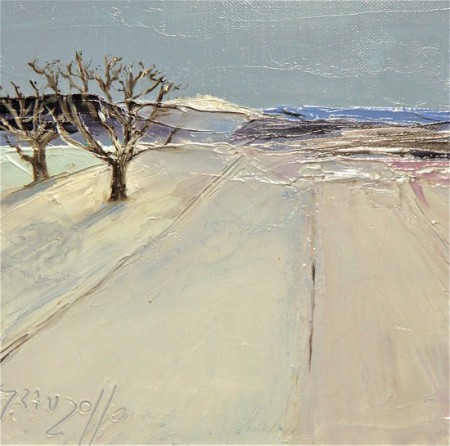 La neige - 20x20